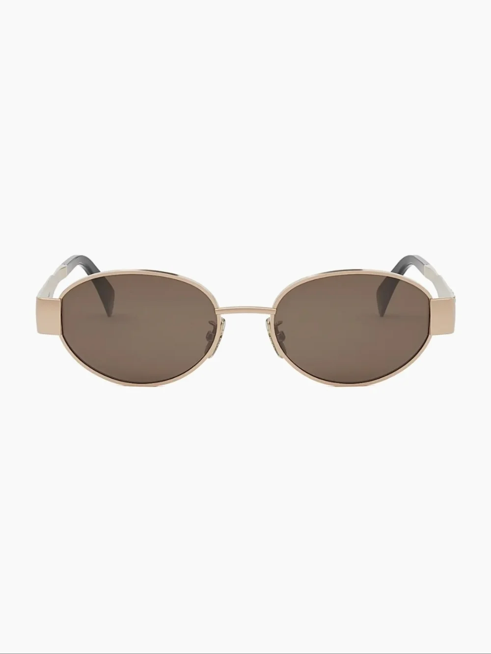 NEW! CELINE Metal Triomphe 54MM Oval Sunglasses GOLD HARDWARE - Picture 9 of 16
